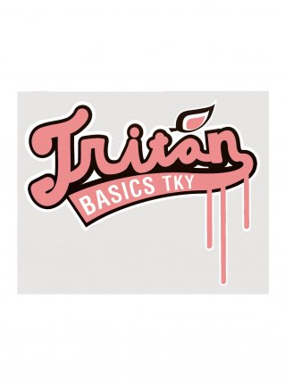 Triton Baseball Logo Sticker / Pink