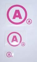 aa AA rogo STICKER / pink