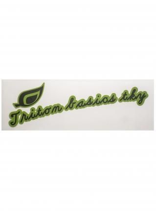 t Leaf Logo  Sticker (die cut)   Green