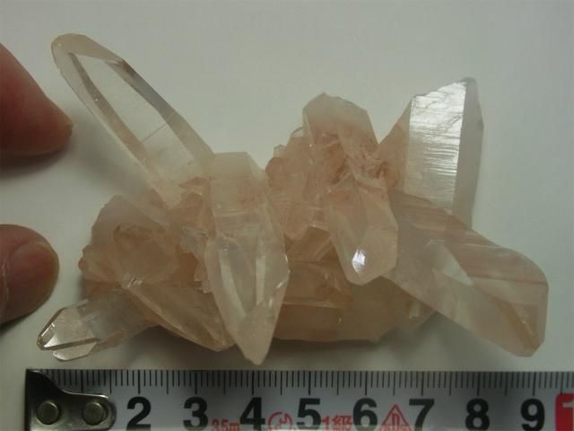 マニカラン産ヒマラヤ水晶クラスター 両剣クロス、レコード