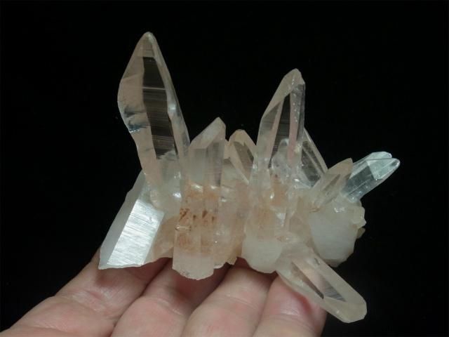 マニカラン産ヒマラヤ水晶クラスター 両剣クロス、レコード