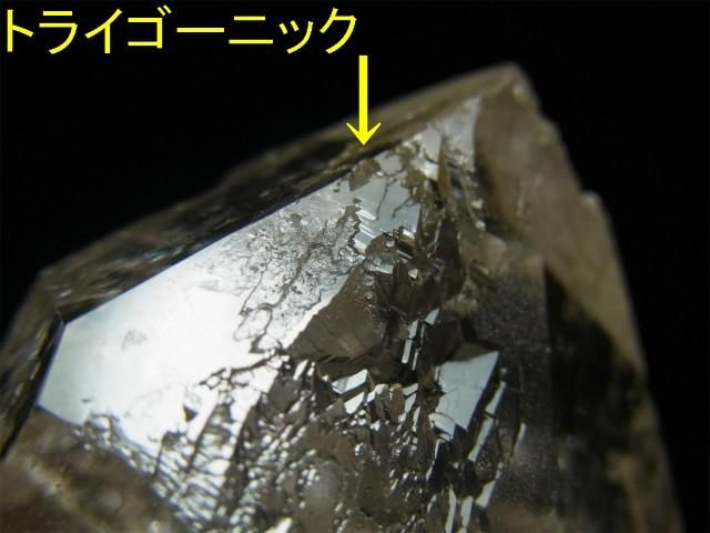 シガール産 ヒマラヤ水晶 独特の蝕像錐面、トライゴーニック
