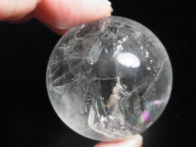 レムリアンシード水晶丸玉 レインボー - 水晶専門店 EXークリスタル