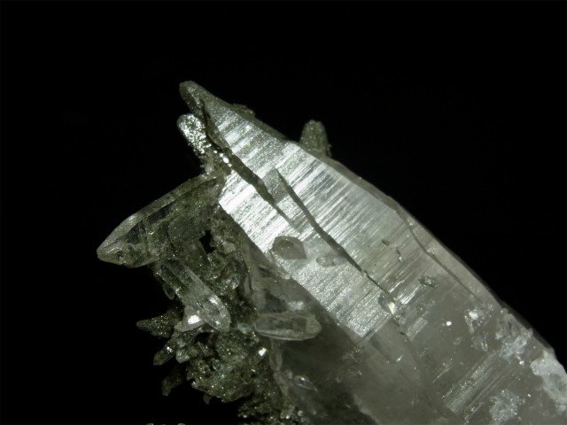 アイリス大✪  ガネーシュヒマール産　エクストラ•テレストリアル　両剣　ヒマラヤ水晶