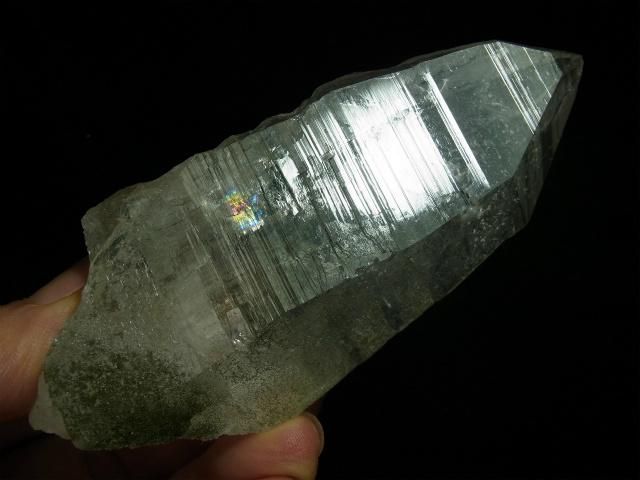 ガネーシュヒマール産ヒマラヤ水晶 クローライト、レコードキーパー 