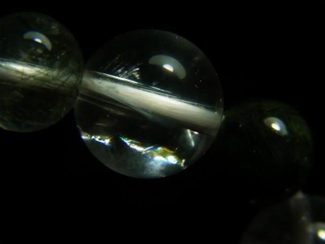 ガネーシュヒマール産ヒマラヤ水晶ブレスレット クローライト