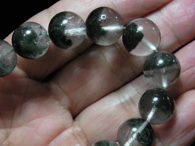 ガネーシュ・ヒマール産ヒマラヤ水晶 ブレスレット クローライト