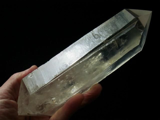 大型レムリアンシード☆ 薄いゴールデンヒーラー 両剣水晶