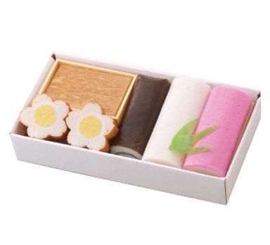 正月蒲鉾とさつま揚げ詰合せ（蒲鉾Aセット、古来小箱セット