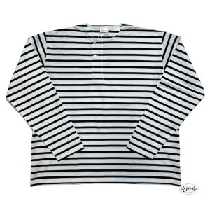 WORKERS_Henley Border T,White/Black