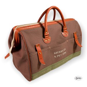 Sturdy Luggage Supply Over Night Boston Bag Brown×RB Non Aged