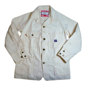 WORKERS SUPER BIG CAT Jacket, 10 oz White Denim