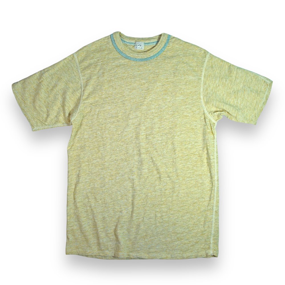 LOOPWEFT_LRC1099_HEATHER SLUB COTTON DOUBLE BINDER CREWNECK_O.MUSTARD