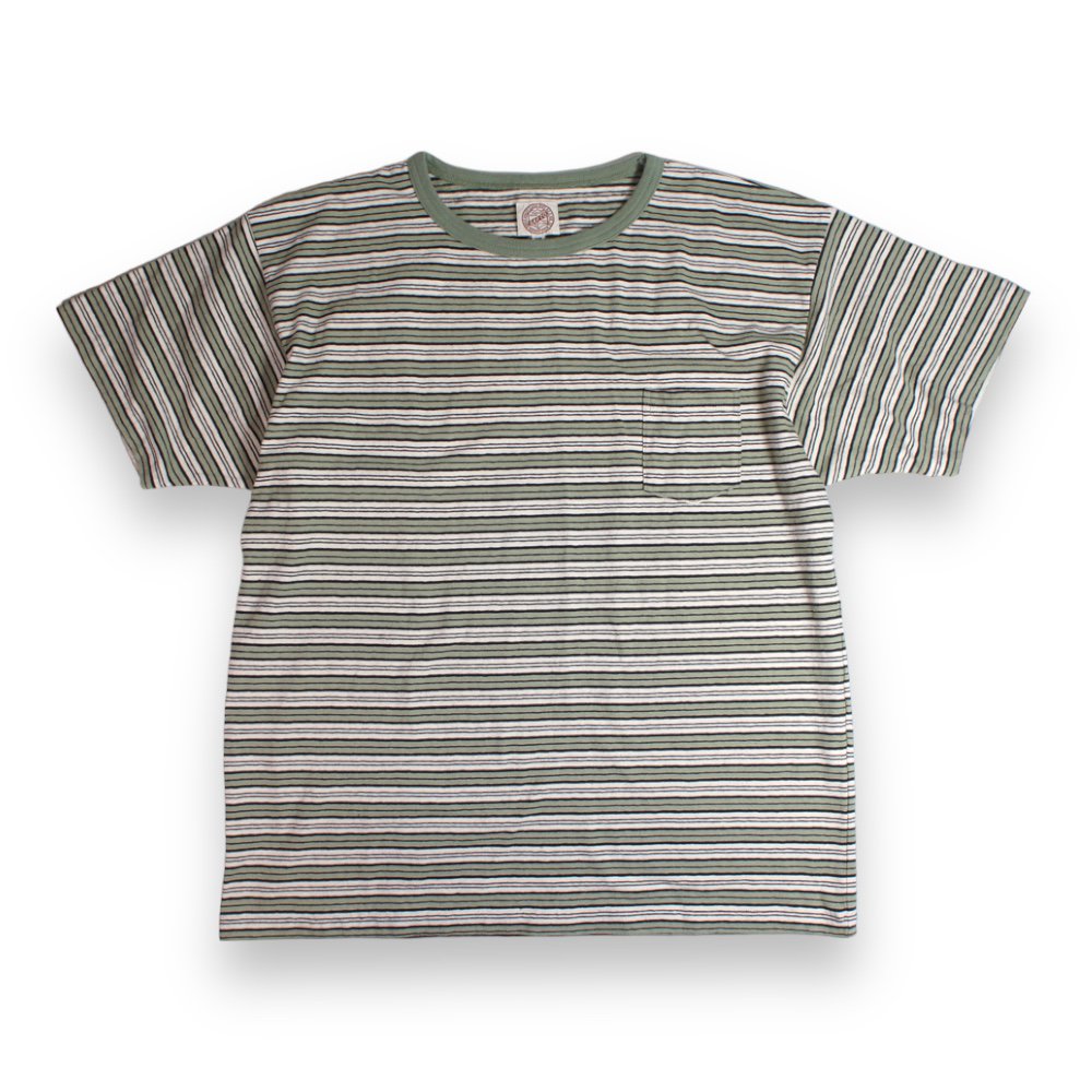 G&F Co._CORD STRIPE TEE _ GREEN