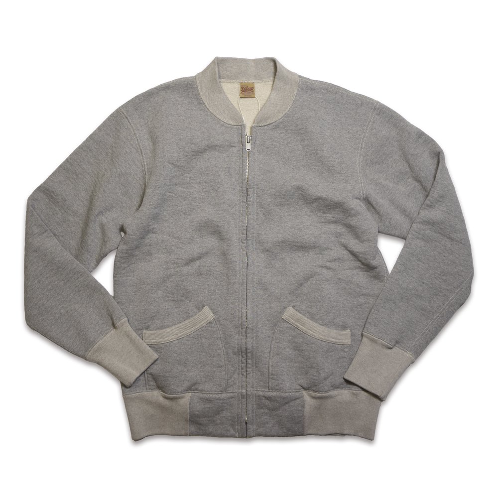 DELUXEWARE_SFZ-00_FULLZIP SWEAT PLAIN_杢GRAY.BEIGE<img class='new_mark_img2' src='https://img.shop-pro.jp/img/new/icons9.gif' style='border:none;display:inline;margin:0px;padding:0px;width:auto;' />