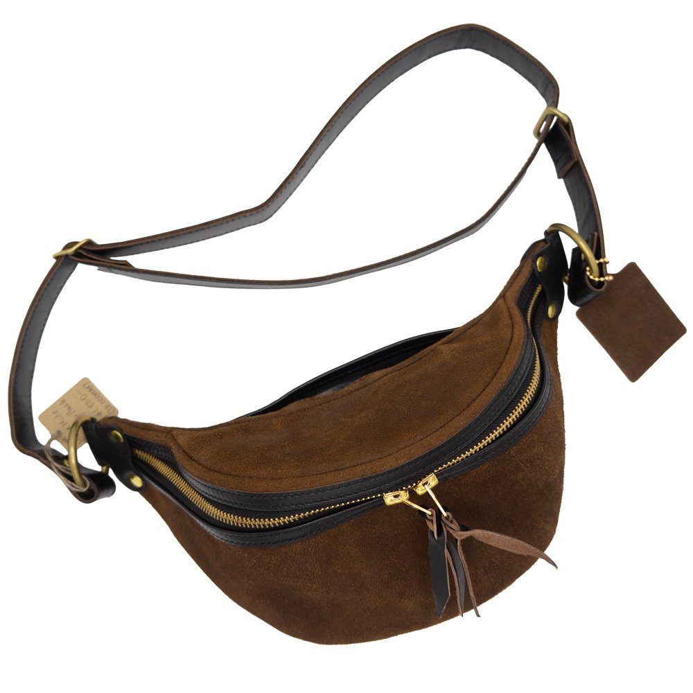 INCEPTION_HORSE HIDE FANNY PACK_ROUGT OUT BROWN<img class='new_mark_img2' src='https://img.shop-pro.jp/img/new/icons9.gif' style='border:none;display:inline;margin:0px;padding:0px;width:auto;' />