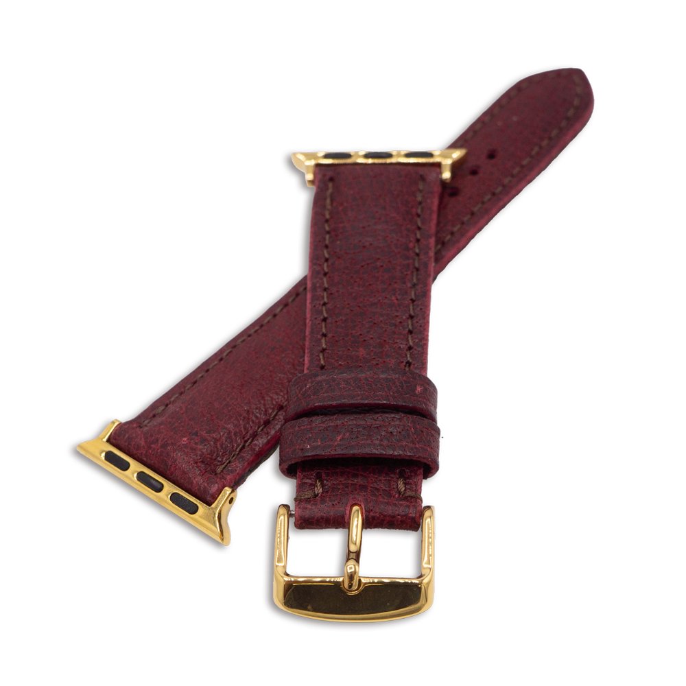SpiralDance_APPLE WATCH LEATHER STRAP_WILD BOAR_45/L_Wine<img class='new_mark_img2' src='https://img.shop-pro.jp/img/new/icons9.gif' style='border:none;display:inline;margin:0px;padding:0px;width:auto;' />
