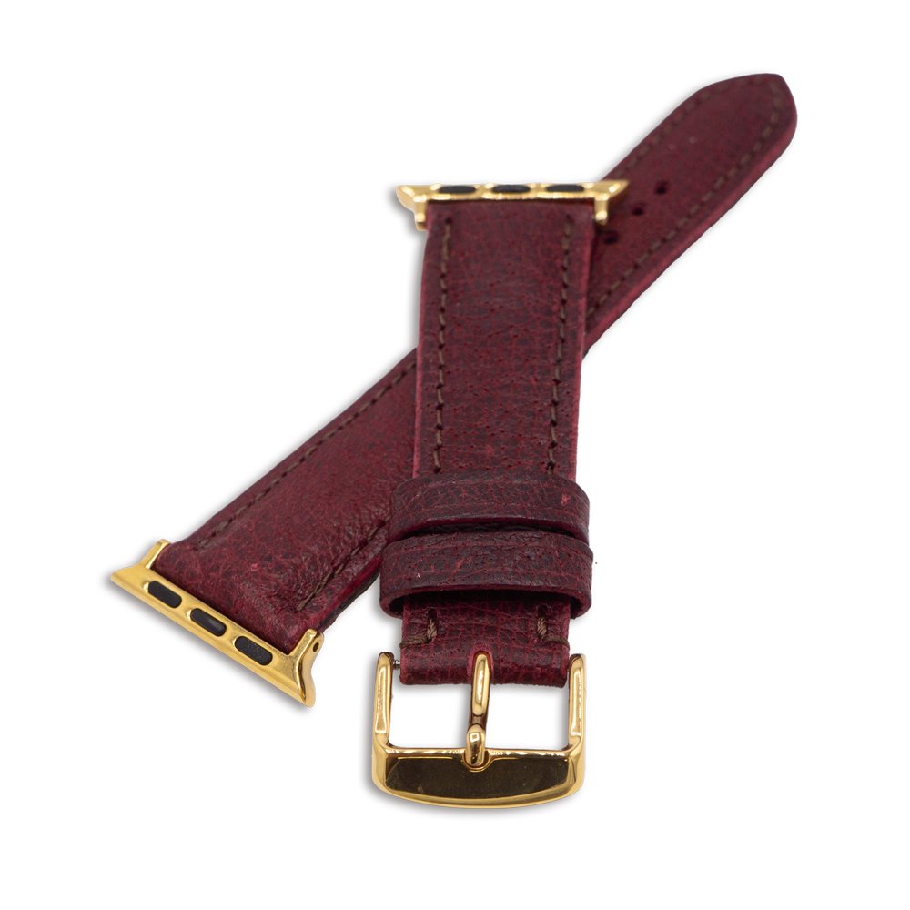 SpiralDance_APPLE WATCH LEATHER STRAP_WILD BOAR_41/L_Wine<img class='new_mark_img2' src='https://img.shop-pro.jp/img/new/icons9.gif' style='border:none;display:inline;margin:0px;padding:0px;width:auto;' />