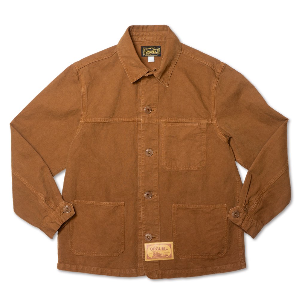 ORGUEIL_OR-4288_French Railroad Jacket_Brown<img class='new_mark_img2' src='https://img.shop-pro.jp/img/new/icons9.gif' style='border:none;display:inline;margin:0px;padding:0px;width:auto;' />