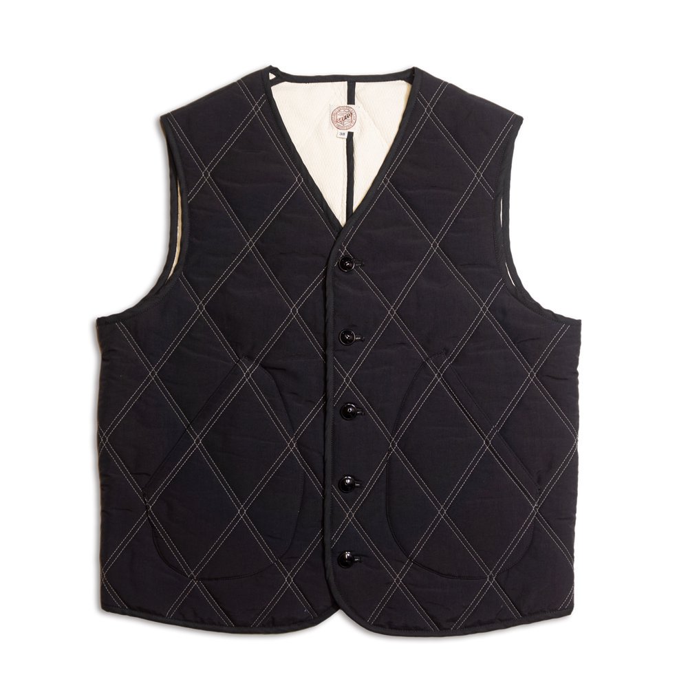 G&F Co. _THERMAL LINED QUILTING VEST_BLACK