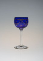 ST Louis Gold &Blue Liqueur Glass