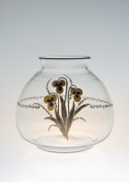 Baccarat G.Chevalier Black&Gold Vase