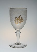 Baccarat Gold Initial Glass