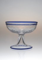 L'Art Verrier Blue Line Champagne Coupe 