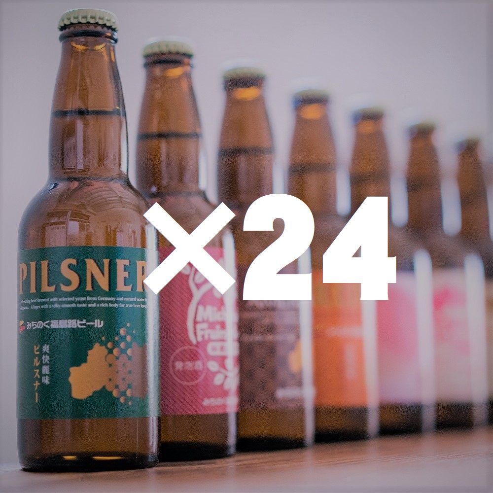 地ビール飲み比べセット　３３０ｍｌ瓶２４本セット ※送料別途