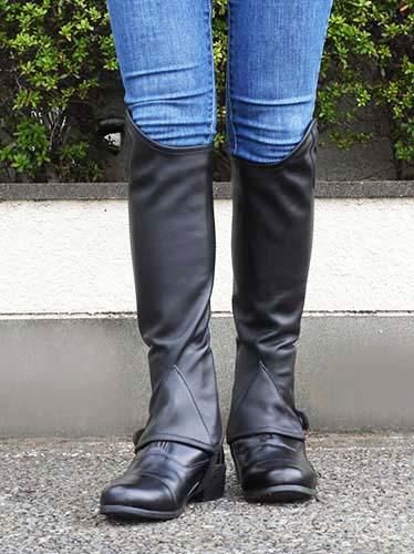 EURO TREND ゲイター ストレッチレザー - 馬具・乗馬用品