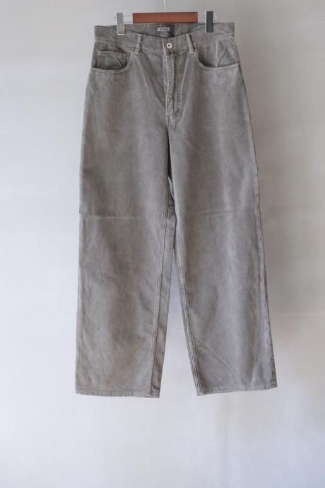 PIGMENT DYED FINX CORDUROY WIDE 5P PANTS - VIOLA STELLA WEB SHOP