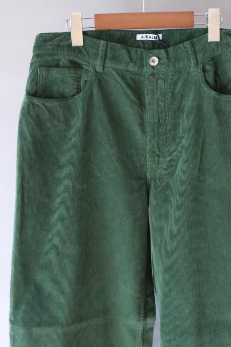 PIGMENT DYED FINX CORDUROY WIDE 5P PANTS - VIOLA STELLA WEB SHOP