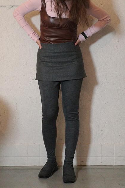 SCHONHERR FLANNEL MINI SKIRT - VIOLA STELLA WEB SHOP