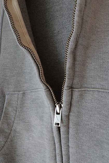 PRODUCT DYED PIMA LIGHT SWEAT ZIP PARKA - VIOLA STELLA WEB SHOP