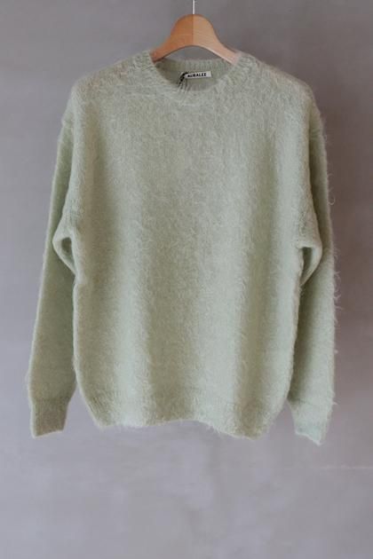 トップス BRUSHED SUPER KID MOHAIR KNIT P/O BRUSHED SUPER KID MOHAIR KNIT POLO - AURALEE Official Website