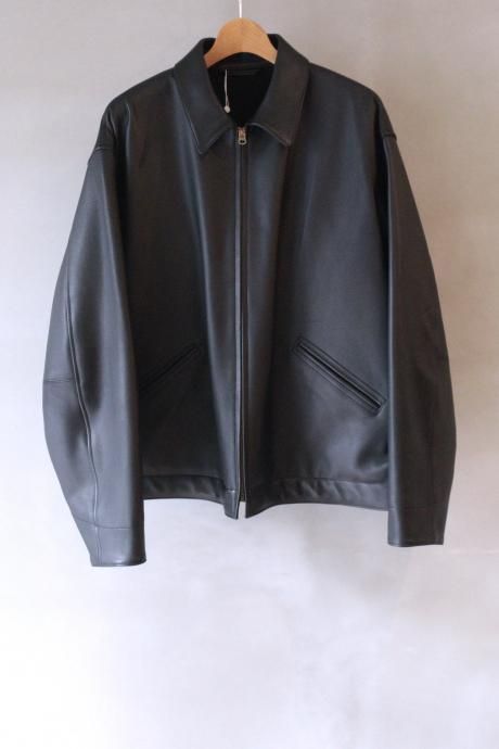 フォルムデエクスプレッション ボイルドウールショールカラージップアップジャケット カーフスキンジップショートジャケット - VIOLA STELLA WEB SHOP