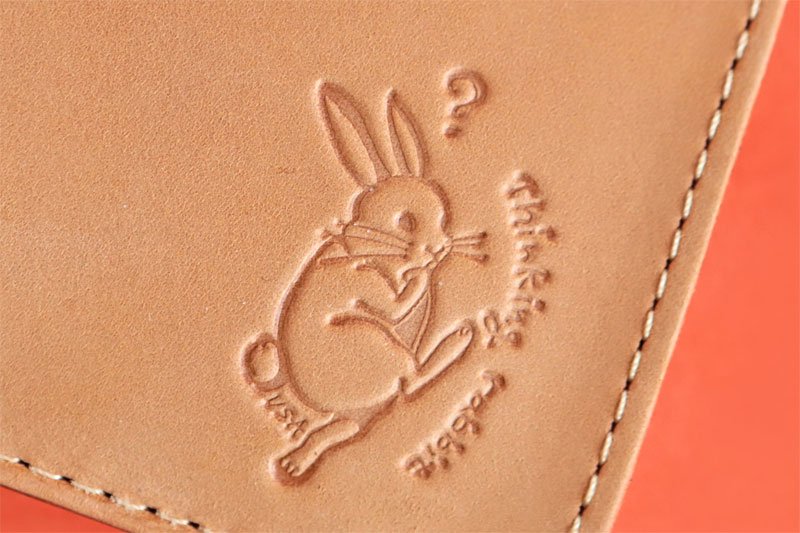 ウサギのデザインの小さい財布　小さいふ