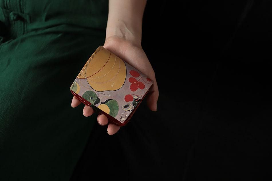 小さい財布 小さいふ。アートシリーズ 抽象画「コンチャ 小さい財布 小さいふ。アートシリーズ 抽象画「コンチャ