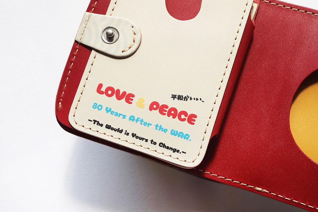 小さい財布 小さいふ。コンチャ 終戦80周年「LOVE&PEACE 折り鶴