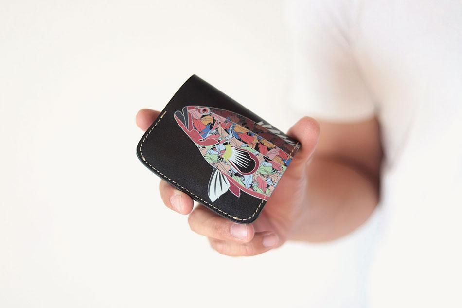 小さい財布 小さいふ。コンチャ「ネイビーアパレル コラボ