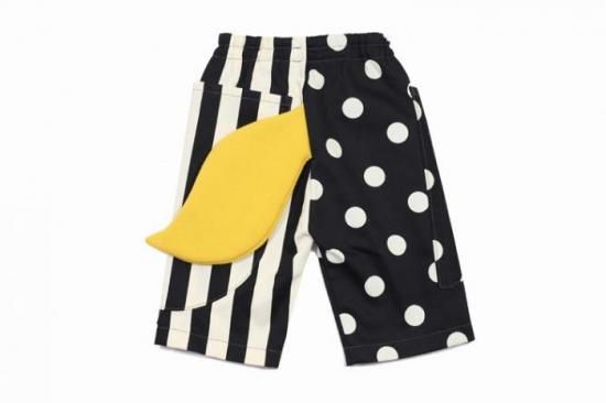 水玉&しましまストライプきつねしっぽパンツ｜子供用しっぽ付