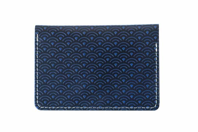 日本の伝統紋様シリーズ「名刺入れ/ICカードケース 青海波」栃木