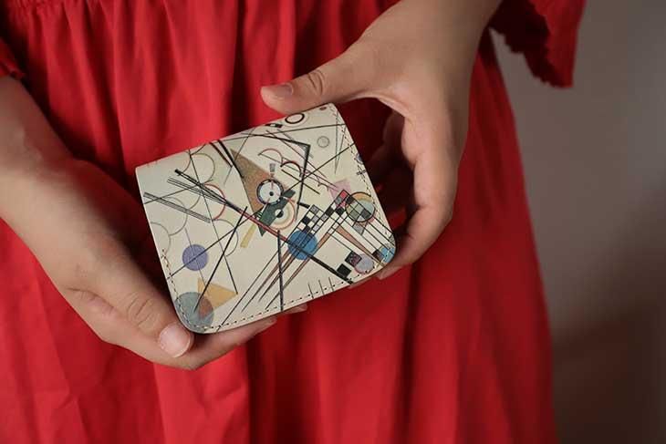 小さい財布 小さいふ。アートシリーズ 抽象画「コンチャ Sound 小さい財布 小さいふ。アートシリーズ 抽象画「コンチャ Sound