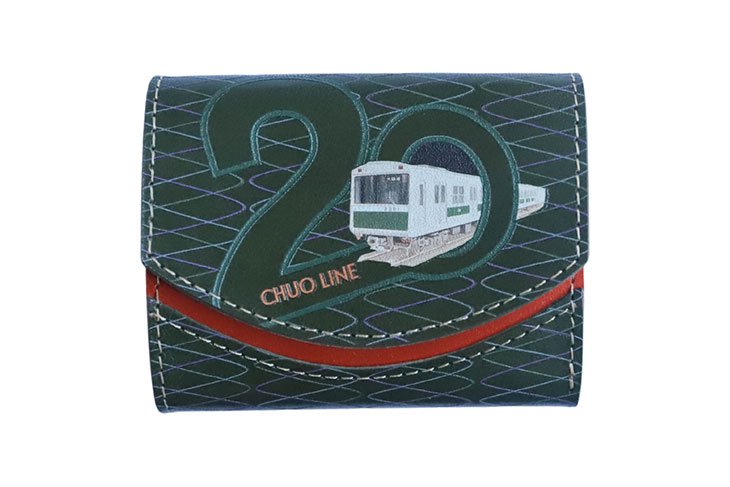 小さい財布 小さいふ。ペケーニョ「Osaka Metro 20系 引退記念モデル」栃木レザー 緑