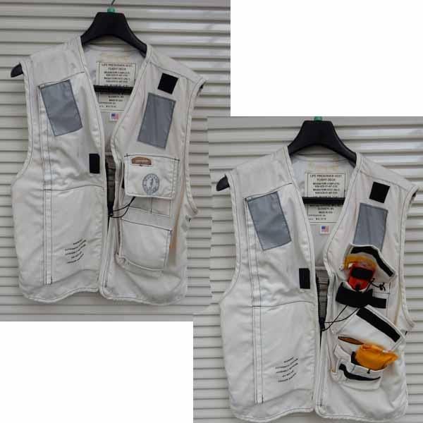 米軍　ライフジャケット　LIFE PRESERVER VEST　グリーン　M