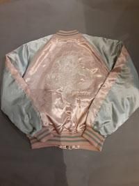 スカジャン 白竜 | ピンク/シルバー - ミリタリーショップ FUJI