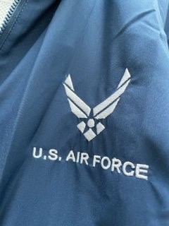 U.S. AIR FORCE ナイロン フリース リバーシブル 刺繍