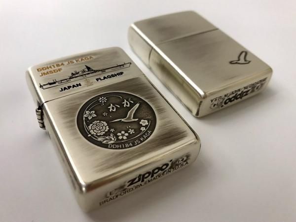 入手困難　Zippo ライター(護衛艦かが) ZIPPO(護衛艦かが)ブラック【海上自衛隊グッズ・自衛隊グッズ