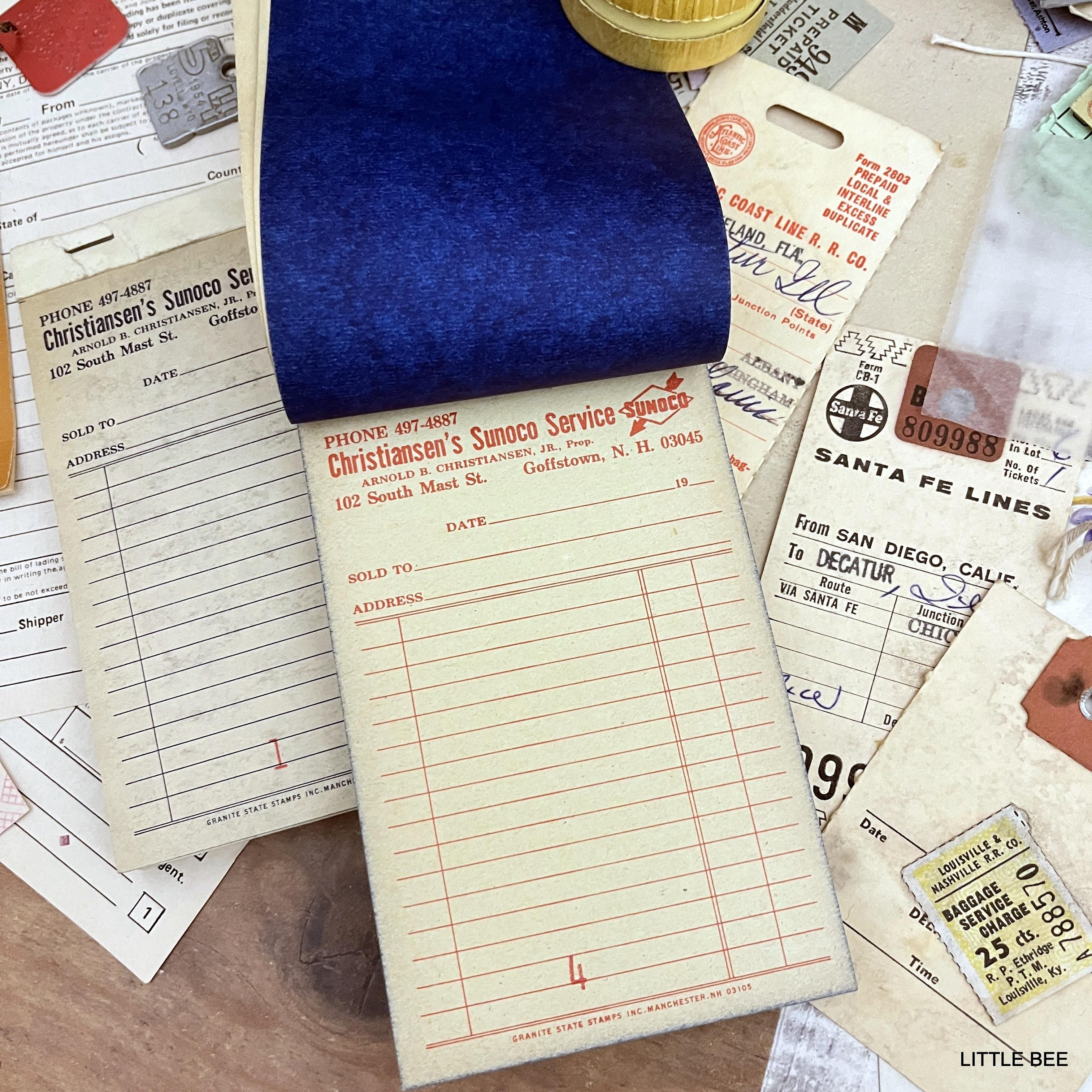 R-1755 1960年代アメリカ 古い伝票 1冊 - LITTLE BEE リトルビー