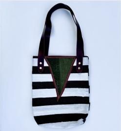 Border Paint Canvas mini Tote [Black x White] US ARMY Canvas<img class='new_mark_img2' src='https://img.shop-pro.jp/img/new/icons13.gif' style='border:none;display:inline;margin:0px;padding:0px;width:auto;' />